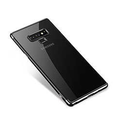Silikon Schutzhülle Ultra Dünn Tasche Durchsichtig Transparent H01 für Samsung Galaxy Note 9 Schwarz