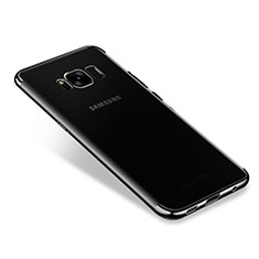 Silikon Schutzhülle Ultra Dünn Tasche Durchsichtig Transparent H01 für Samsung Galaxy S8 Schwarz