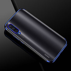 Silikon Schutzhülle Ultra Dünn Tasche Durchsichtig Transparent H01 für Xiaomi CC9e Blau