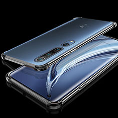 Silikon Schutzhülle Ultra Dünn Tasche Durchsichtig Transparent H01 für Xiaomi Mi 10 Pro Schwarz