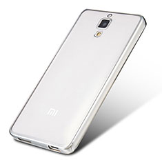 Silikon Schutzhülle Ultra Dünn Tasche Durchsichtig Transparent H01 für Xiaomi Mi 4 LTE Silber