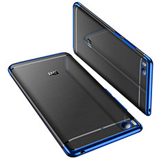 Silikon Schutzhülle Ultra Dünn Tasche Durchsichtig Transparent H01 für Xiaomi Mi 5S 4G Blau