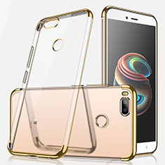 Silikon Schutzhülle Ultra Dünn Tasche Durchsichtig Transparent H01 für Xiaomi Mi 5X Gold
