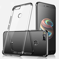 Silikon Schutzhülle Ultra Dünn Tasche Durchsichtig Transparent H01 für Xiaomi Mi 5X Schwarz