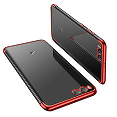 Silikon Schutzhülle Ultra Dünn Tasche Durchsichtig Transparent H01 für Xiaomi Mi 6 Rot