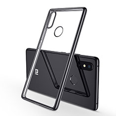 Silikon Schutzhülle Ultra Dünn Tasche Durchsichtig Transparent H01 für Xiaomi Mi 8 SE Schwarz