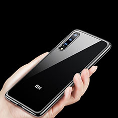 Silikon Schutzhülle Ultra Dünn Tasche Durchsichtig Transparent H01 für Xiaomi Mi 9 Lite Schwarz