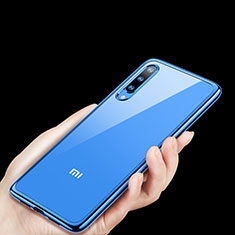 Silikon Schutzhülle Ultra Dünn Tasche Durchsichtig Transparent H01 für Xiaomi Mi 9 Pro 5G Blau