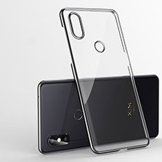Silikon Schutzhülle Ultra Dünn Tasche Durchsichtig Transparent H01 für Xiaomi Mi Mix 3 Schwarz