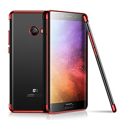 Silikon Schutzhülle Ultra Dünn Tasche Durchsichtig Transparent H01 für Xiaomi Mi Note 2 Special Edition Rot