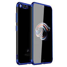 Silikon Schutzhülle Ultra Dünn Tasche Durchsichtig Transparent H01 für Xiaomi Mi Note 3 Blau