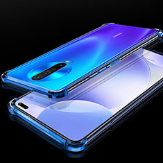 Silikon Schutzhülle Ultra Dünn Tasche Durchsichtig Transparent H01 für Xiaomi Poco X2 Blau