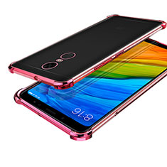 Silikon Schutzhülle Ultra Dünn Tasche Durchsichtig Transparent H01 für Xiaomi Redmi 5 Plus Rosegold
