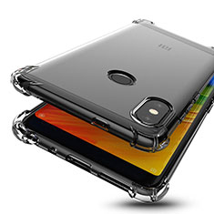 Silikon Schutzhülle Ultra Dünn Tasche Durchsichtig Transparent H01 für Xiaomi Redmi Note 5 Pro Grau
