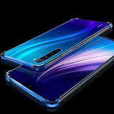 Silikon Schutzhülle Ultra Dünn Tasche Durchsichtig Transparent H01 für Xiaomi Redmi Note 8 (2021) Blau