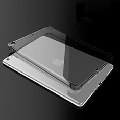 Silikon Schutzhülle Ultra Dünn Tasche Durchsichtig Transparent H02 für Apple New iPad 9.7 (2017) Schwarz