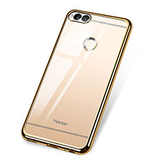 Silikon Schutzhülle Ultra Dünn Tasche Durchsichtig Transparent H02 für Huawei Honor 7X Gold
