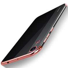 Silikon Schutzhülle Ultra Dünn Tasche Durchsichtig Transparent H02 für Huawei Honor 8A Rosegold