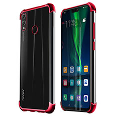 Silikon Schutzhülle Ultra Dünn Tasche Durchsichtig Transparent H02 für Huawei Honor 8X Rot