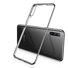 Silikon Schutzhülle Ultra Dünn Tasche Durchsichtig Transparent H02 für Huawei Honor 9X Pro Schwarz