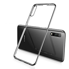 Silikon Schutzhülle Ultra Dünn Tasche Durchsichtig Transparent H02 für Huawei Honor 9X Schwarz