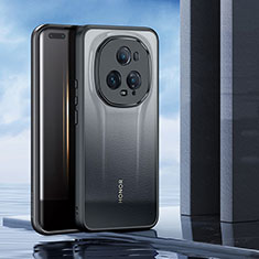 Silikon Schutzhülle Ultra Dünn Tasche Durchsichtig Transparent H02 für Huawei Honor Magic5 Pro 5G Schwarz