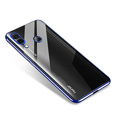 Silikon Schutzhülle Ultra Dünn Tasche Durchsichtig Transparent H02 für Huawei Honor Note 10 Blau