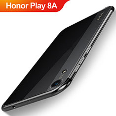 Silikon Schutzhülle Ultra Dünn Tasche Durchsichtig Transparent H02 für Huawei Honor Play 8A Schwarz