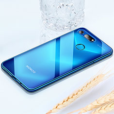 Silikon Schutzhülle Ultra Dünn Tasche Durchsichtig Transparent H02 für Huawei Honor V20 Blau