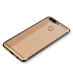 Silikon Schutzhülle Ultra Dünn Tasche Durchsichtig Transparent H02 für Huawei Honor V9 Gold