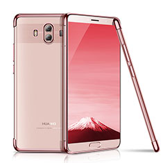 Silikon Schutzhülle Ultra Dünn Tasche Durchsichtig Transparent H02 für Huawei Mate 10 Rosegold