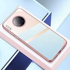 Silikon Schutzhülle Ultra Dünn Tasche Durchsichtig Transparent H02 für Huawei Mate 30 5G Rosegold