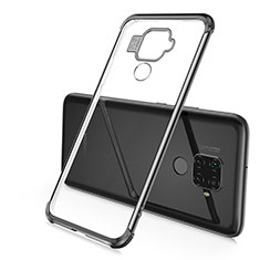 Silikon Schutzhülle Ultra Dünn Tasche Durchsichtig Transparent H02 für Huawei Mate 30 Lite Schwarz