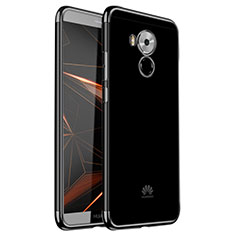 Silikon Schutzhülle Ultra Dünn Tasche Durchsichtig Transparent H02 für Huawei Mate 8 Schwarz