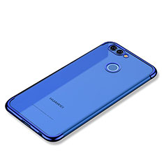 Silikon Schutzhülle Ultra Dünn Tasche Durchsichtig Transparent H02 für Huawei Nova 2 Plus Blau