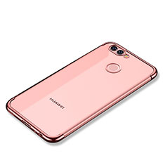 Silikon Schutzhülle Ultra Dünn Tasche Durchsichtig Transparent H02 für Huawei Nova 2 Rosegold
