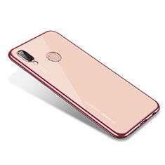 Silikon Schutzhülle Ultra Dünn Tasche Durchsichtig Transparent H02 für Huawei Nova 3e Rosegold