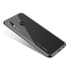Silikon Schutzhülle Ultra Dünn Tasche Durchsichtig Transparent H02 für Huawei Nova 3e Schwarz