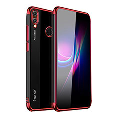 Silikon Schutzhülle Ultra Dünn Tasche Durchsichtig Transparent H02 für Huawei P Smart (2019) Rot