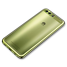 Silikon Schutzhülle Ultra Dünn Tasche Durchsichtig Transparent H02 für Huawei P10 Grün