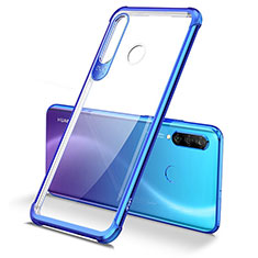Silikon Schutzhülle Ultra Dünn Tasche Durchsichtig Transparent H02 für Huawei P30 Lite New Edition Blau