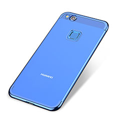 Silikon Schutzhülle Ultra Dünn Tasche Durchsichtig Transparent H02 für Huawei P9 Lite (2017) Blau