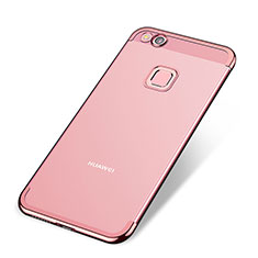 Silikon Schutzhülle Ultra Dünn Tasche Durchsichtig Transparent H02 für Huawei P9 Lite (2017) Rosegold