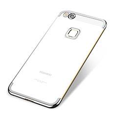 Silikon Schutzhülle Ultra Dünn Tasche Durchsichtig Transparent H02 für Huawei P9 Lite (2017) Silber
