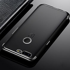 Silikon Schutzhülle Ultra Dünn Tasche Durchsichtig Transparent H02 für OnePlus 5T A5010 Grau