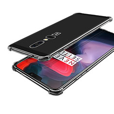 Silikon Schutzhülle Ultra Dünn Tasche Durchsichtig Transparent H02 für OnePlus 6 Klar
