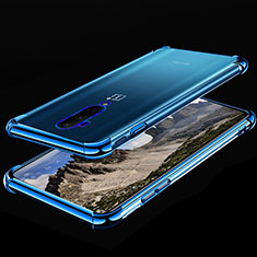 Silikon Schutzhülle Ultra Dünn Tasche Durchsichtig Transparent H02 für OnePlus 7T Pro 5G Blau
