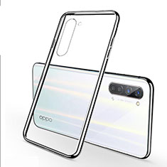 Silikon Schutzhülle Ultra Dünn Tasche Durchsichtig Transparent H02 für Oppo Find X2 Lite Silber