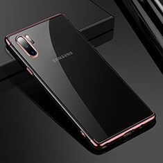 Silikon Schutzhülle Ultra Dünn Tasche Durchsichtig Transparent H02 für Samsung Galaxy Note 10 Plus Rosegold
