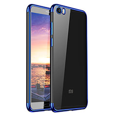 Silikon Schutzhülle Ultra Dünn Tasche Durchsichtig Transparent H02 für Xiaomi Mi 5 Blau